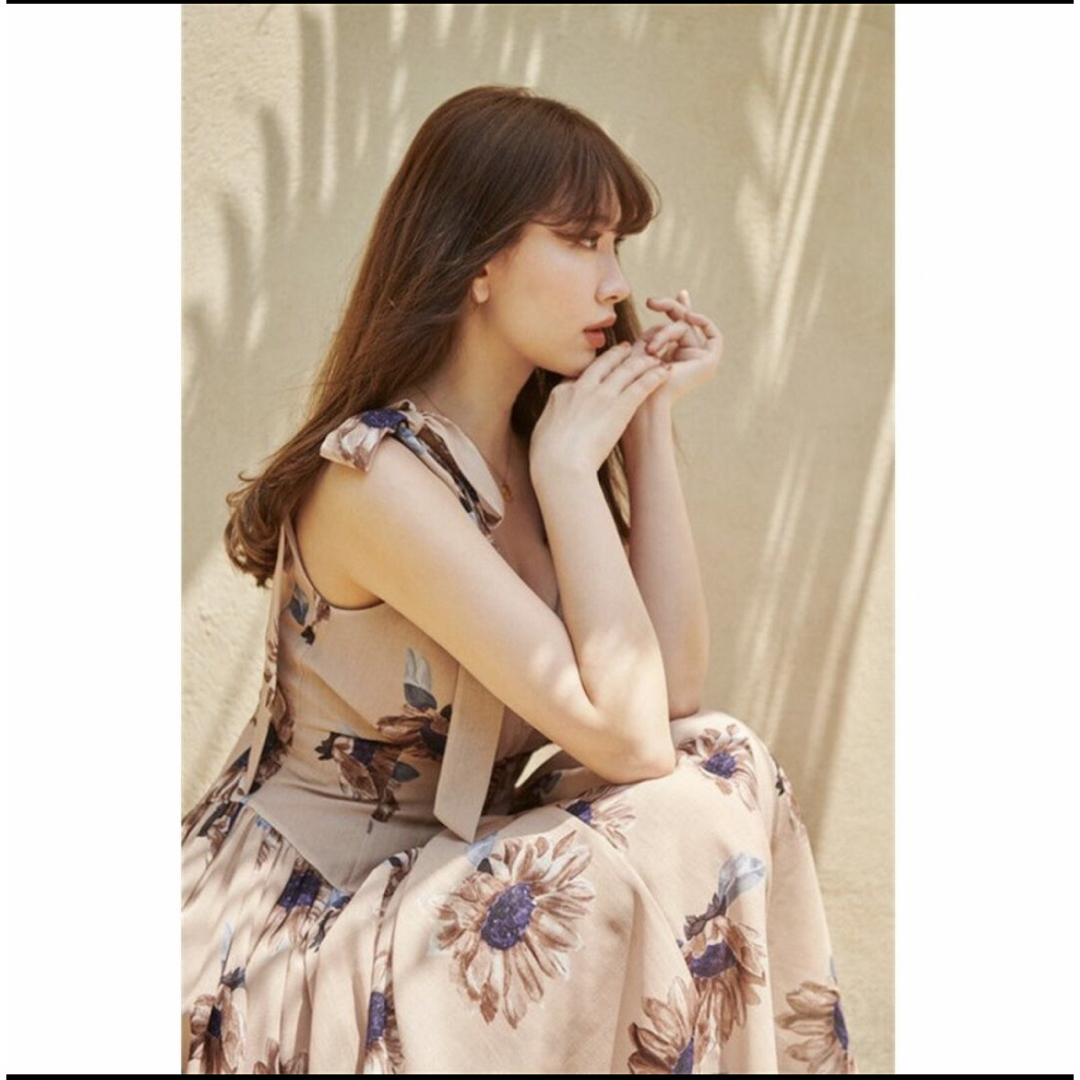 Her lip to - herlipto Sunflower-Printed Midi Dressの通販 by ...