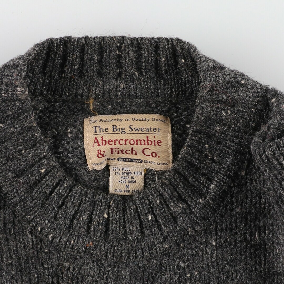 Abercrombie&Fitch Co. 総柄 ウールニットセーター メンズXL /eaa353792 2