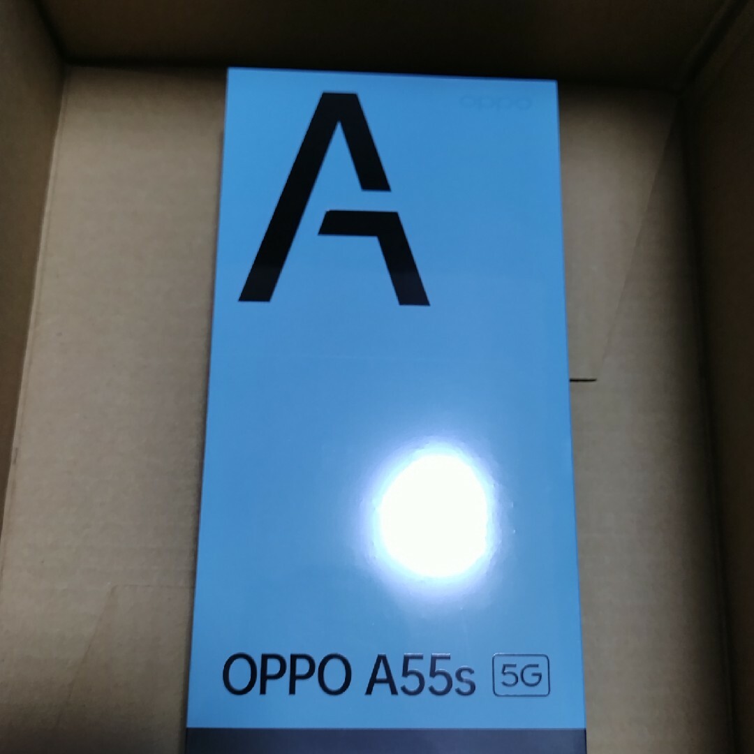 スマートフォン本体OPPO A55s 5G(ブラック/64GB)
