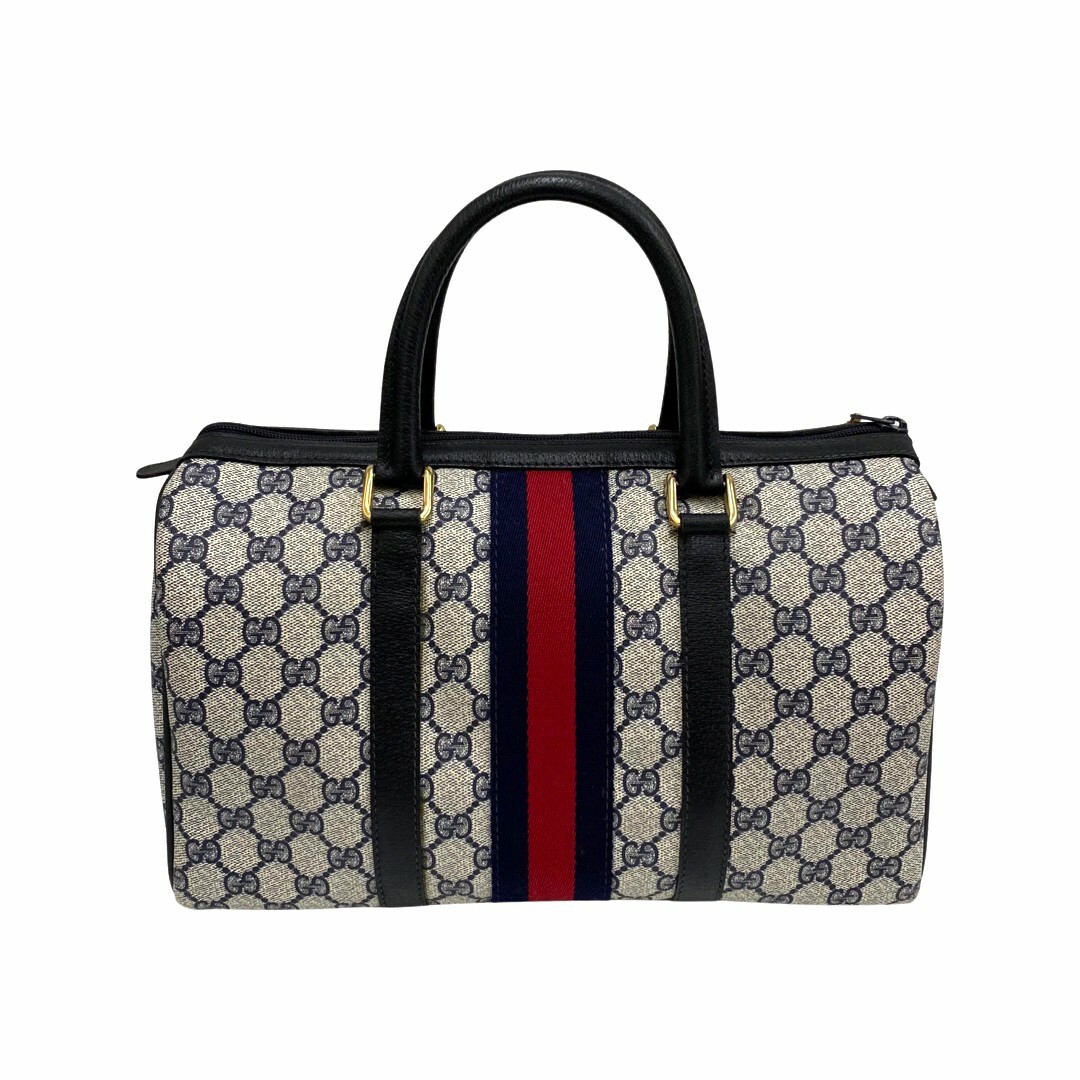 外観美品✨GUCCI グッチ ボストンバッグ シェリーライン GGスプリーム-