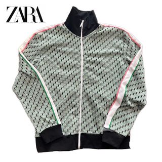 【新品未使用】ZARA ザラ　総柄　派手　トラックジャケット　ブルゾン　L