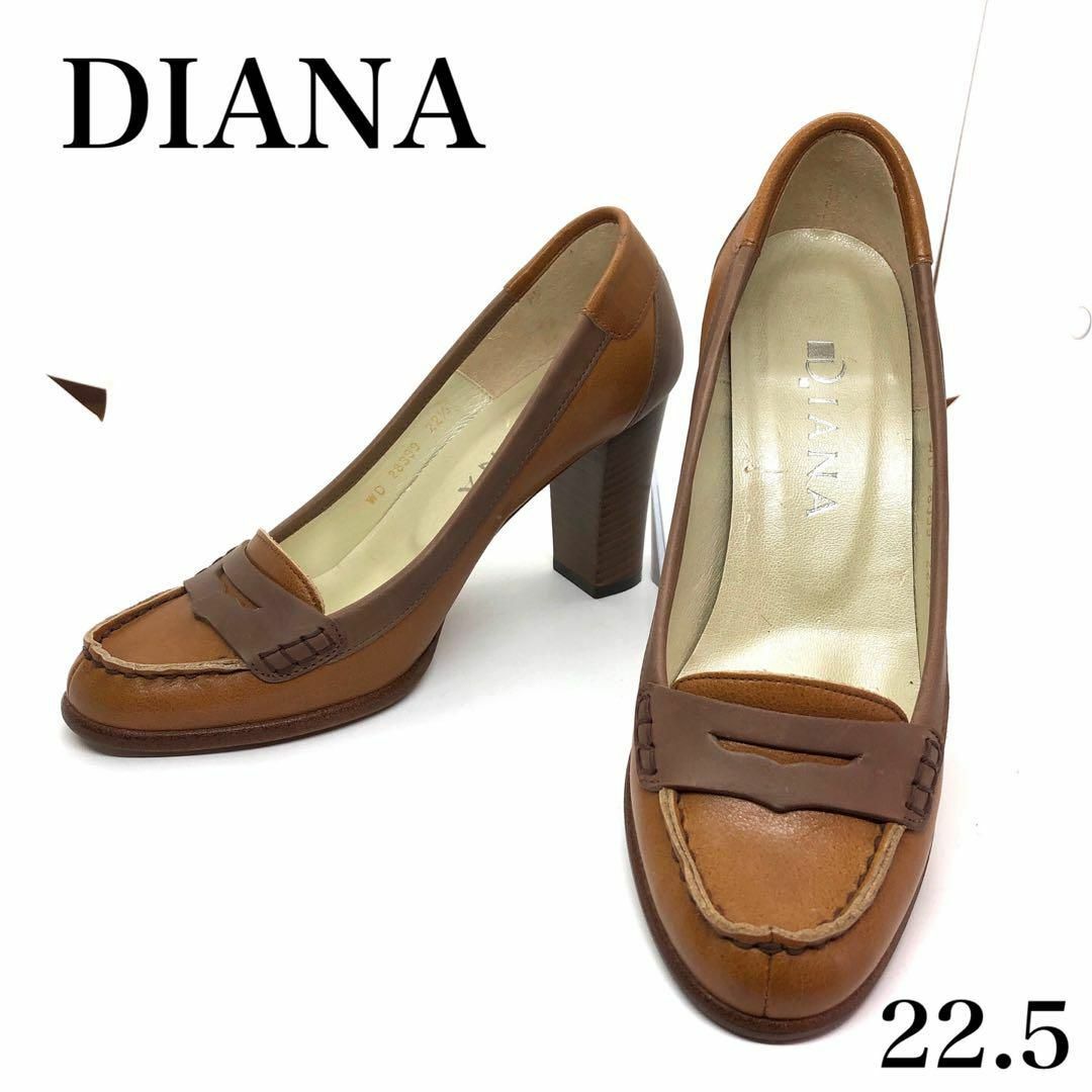 DIANA   DIANA ダイアナ レザー ローファー パンプス ヒール.5