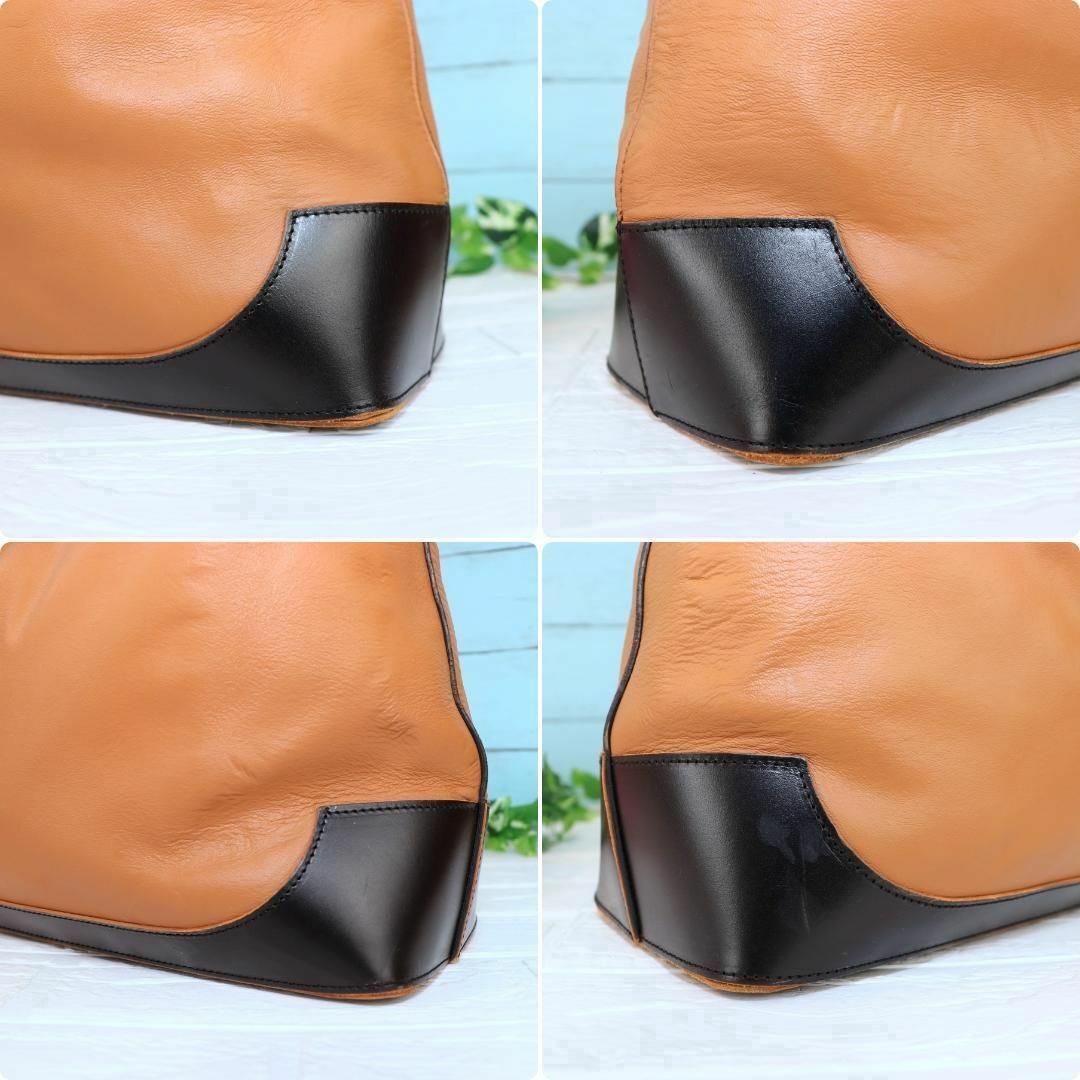MARNI ワンショルダーバッグ ベージュブラウン×黒 ナッパレザー