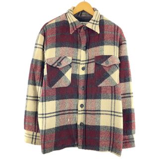 ウールリッチ(WOOLRICH)の古着 70年代 ウールリッチ WOOLRICH チェック柄 ウールボックスシャツ メンズL ヴィンテージ /eaa370658(シャツ)