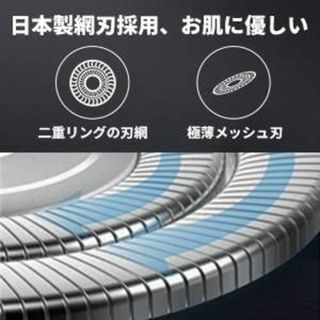 3枚刃電気シェーバー メンズ用 1時間急速充電 トリマー付き(メンズシェーバー)