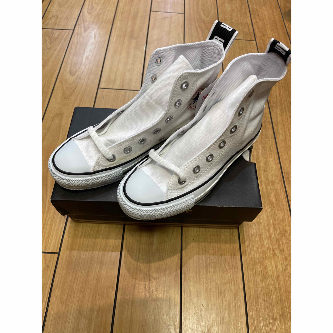 CONVERSE コンバース　オールスター　ロゴテープ　ハイ　ホワイト 1