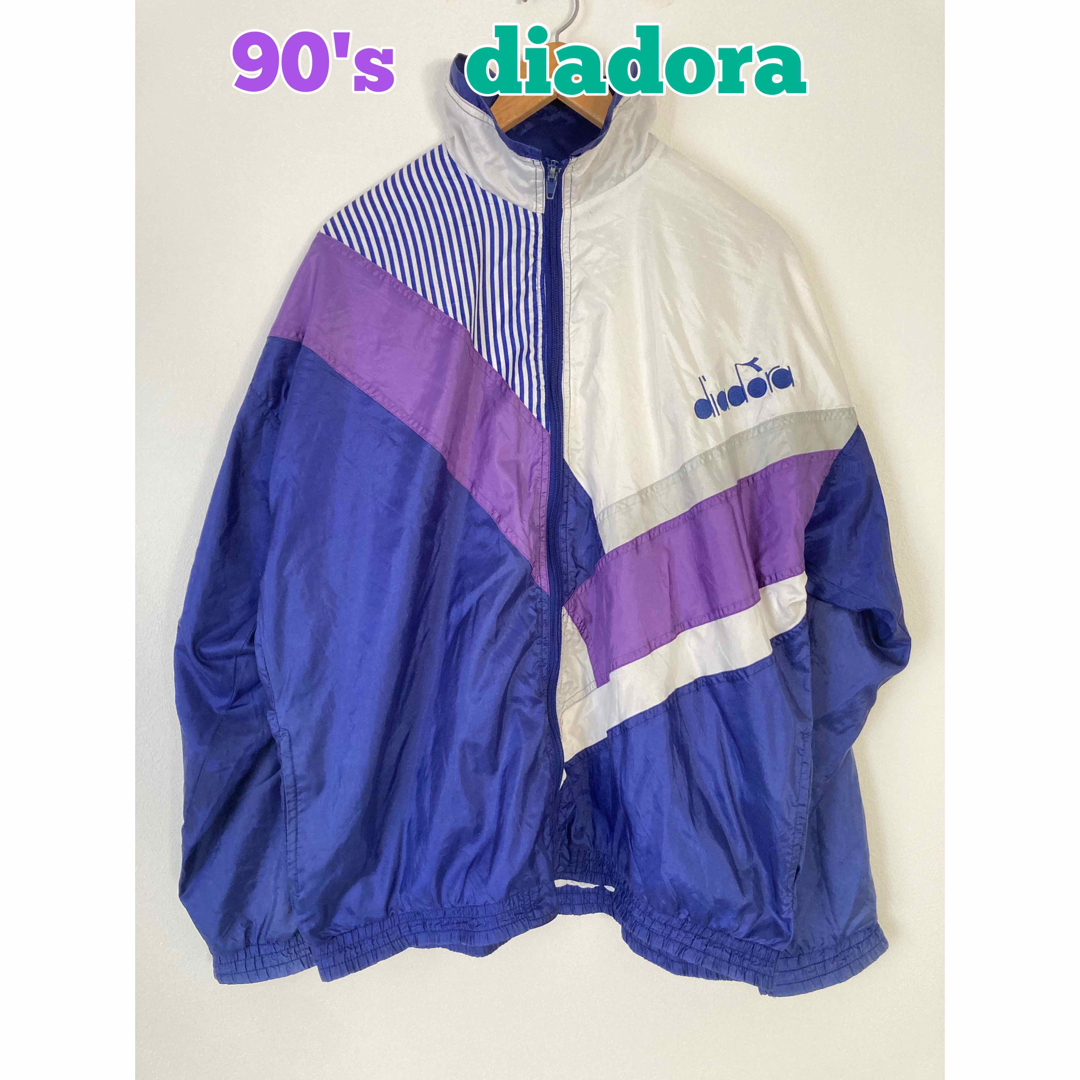 90s DIADORA ディアドラ   ナイロンジャケット メンズXL