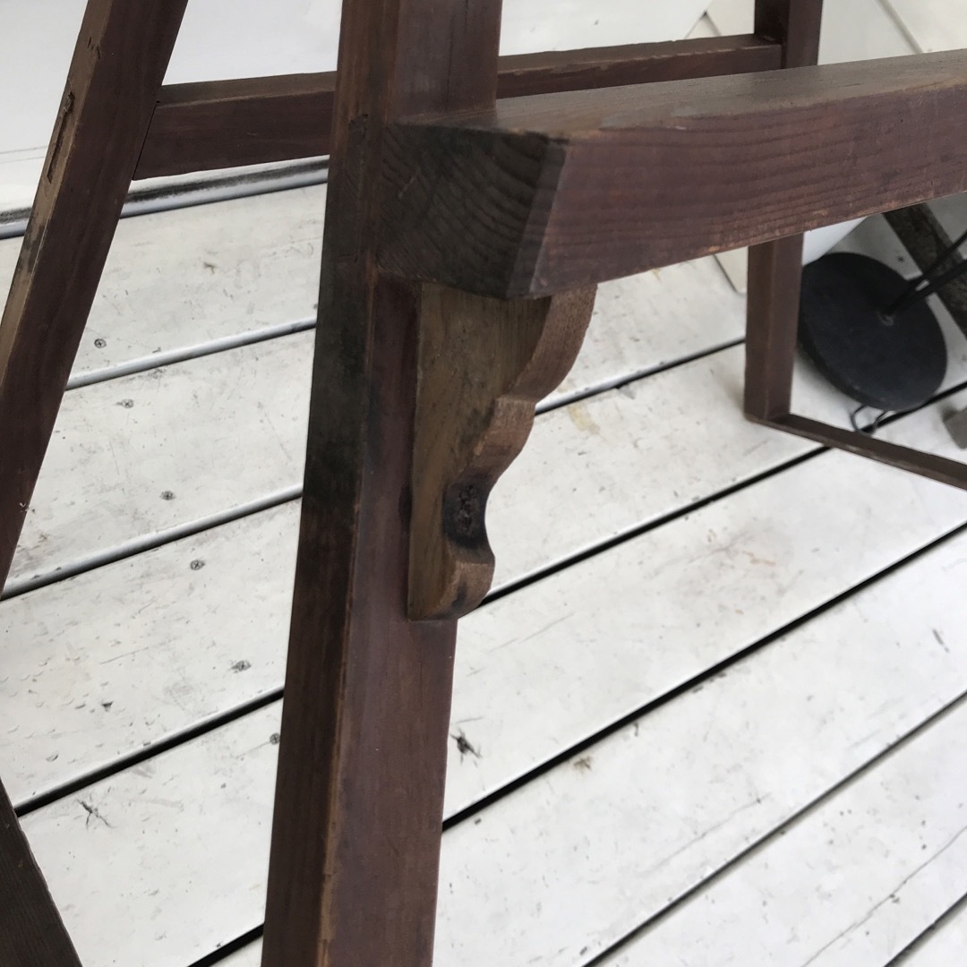 ヴィンテージ　昭和レトロ　大きな　古い木製台 エンタメ/ホビーの美術品/アンティーク(その他)の商品写真