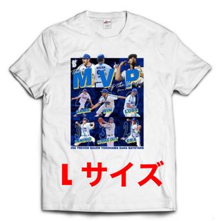 横浜DeNAベイスターズ　バウアー　8月　月間MVP Tシャツ　ホワイト　MBAUEROUTAGE