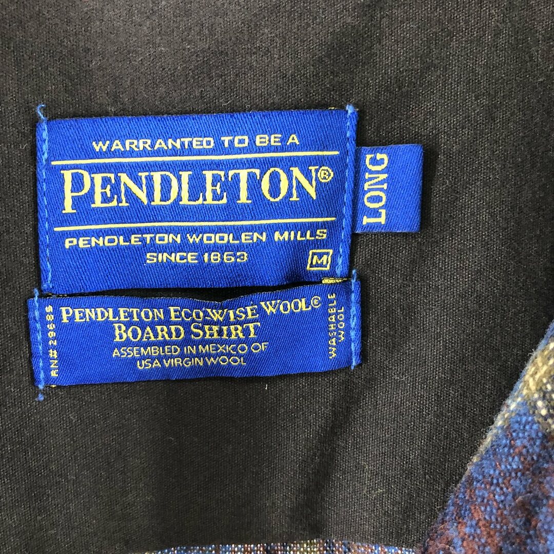 ペンドルトン PENDLETON ボードシャツ ウールボックスシャツ メンズM /eaa370650