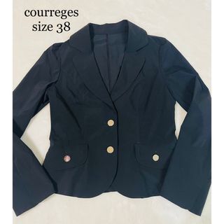 クレージュ(Courreges)のcorreges クレージュ　テーラード　ジャケット　38 フォーマル　長袖(テーラードジャケット)