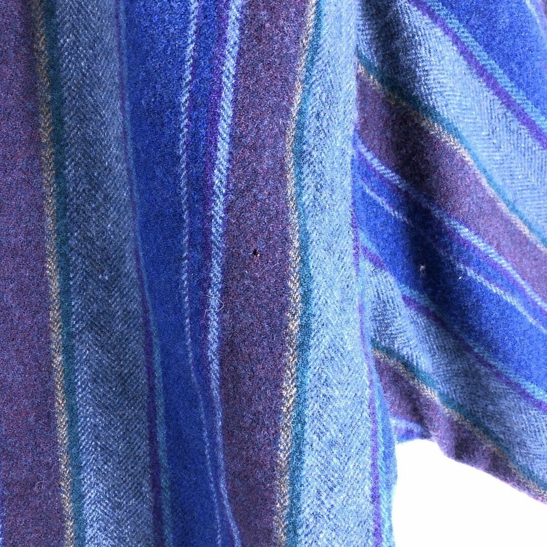 70年代 ペンドルトン PENDLETON ストライプ柄 ウールウエスタンシャツ USA製 メンズM ヴィンテージ /eaa370655