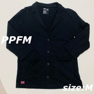 ピーピーエフエム(PPFM)のPPFM　カーディガン　弐　ブラック(カーディガン)