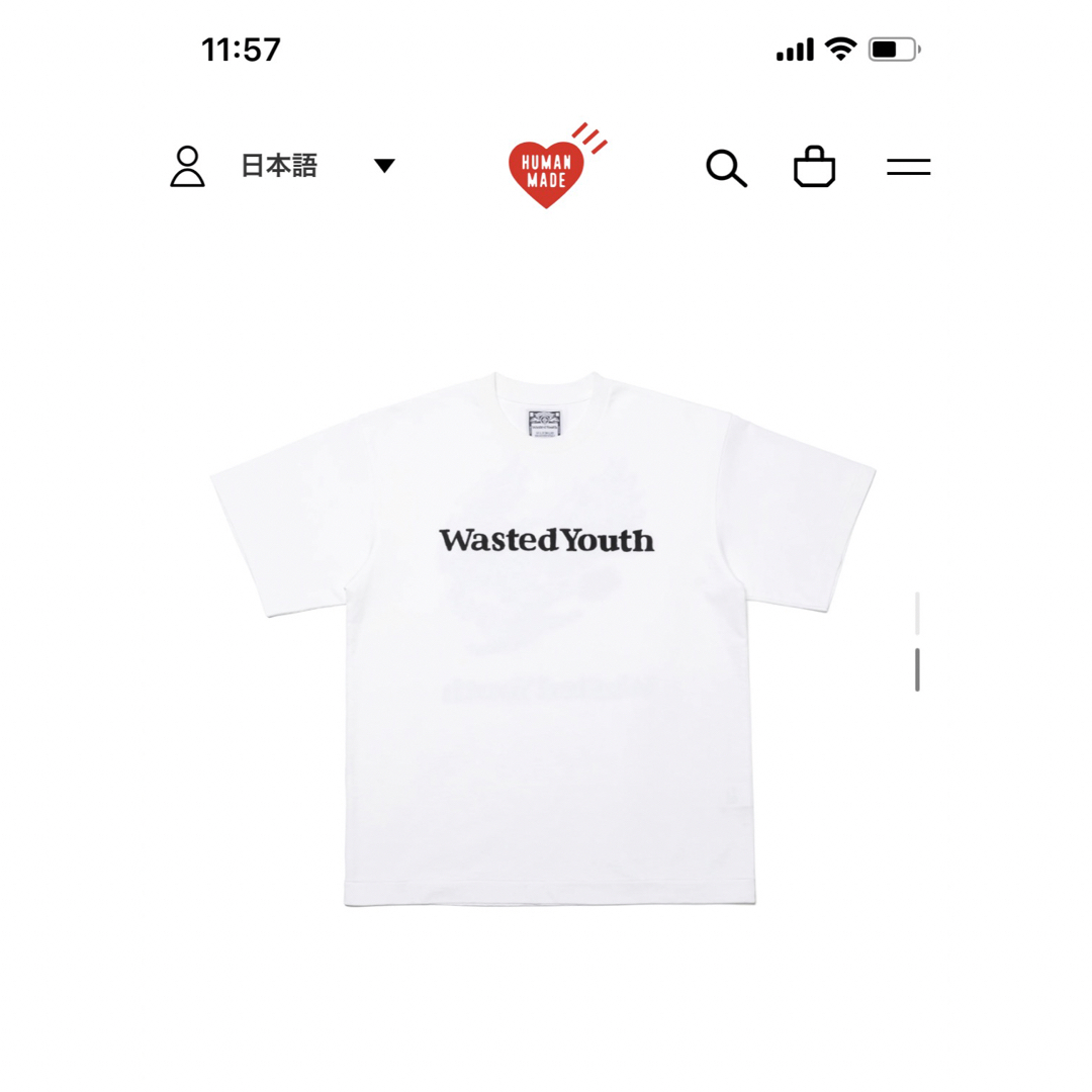 verdy wastedyouth鷹　ホワイトTシャツXL 1