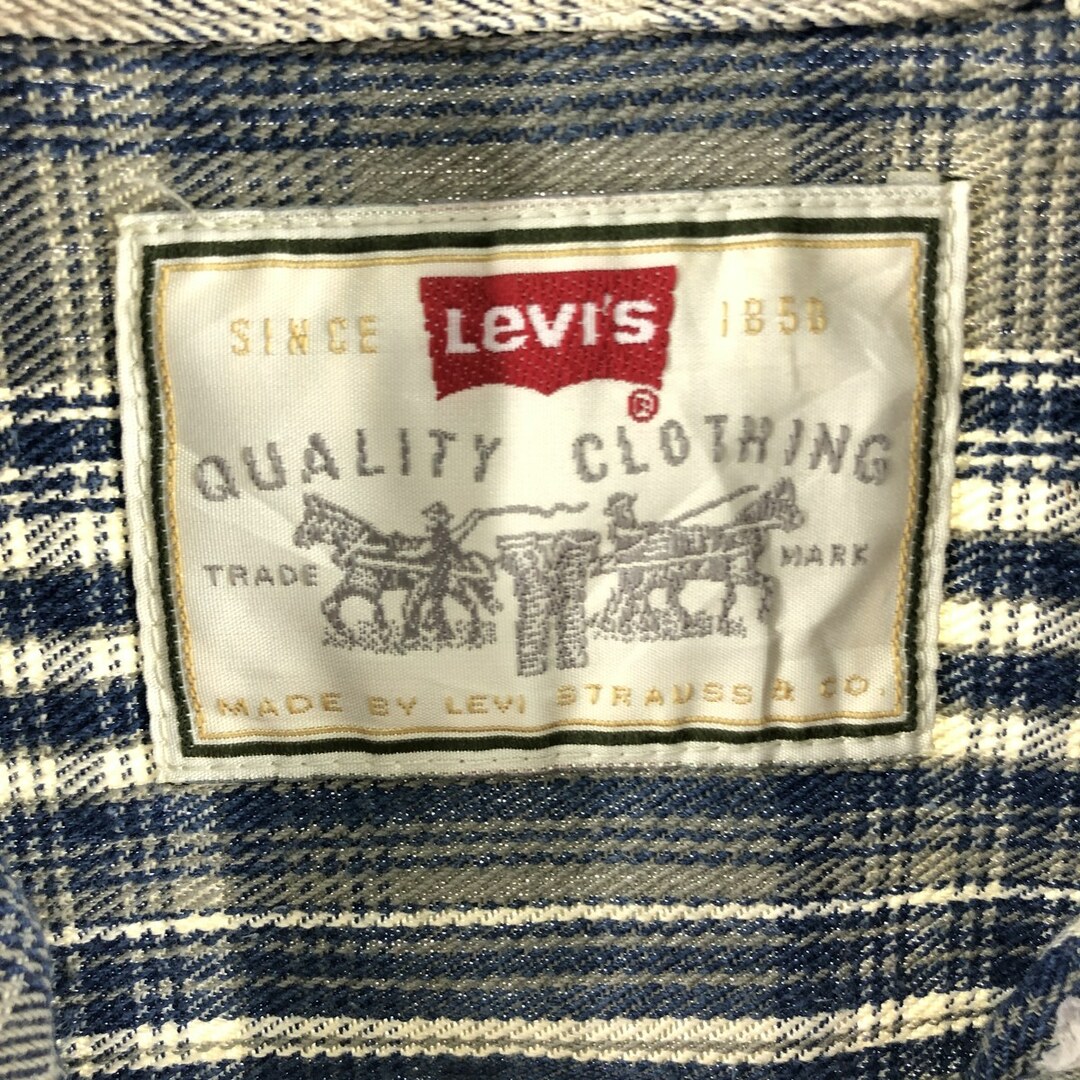 Levi's(リーバイス)の古着 リーバイス Levi's 長袖 ボタンダウンチェックシャツ メンズL /eaa373821 メンズのトップス(シャツ)の商品写真