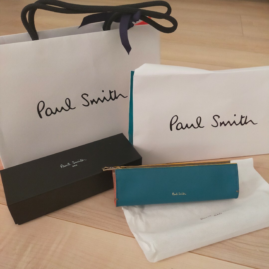 ●未使用●Paul Smith ポールスミス ターコイズブルー ペンケース ポーペンケース/筆箱