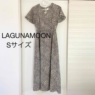 ラグナムーン(LagunaMoon)のLAGUNAMOON フラワーカシュクールワンピース　Sサイズ(ロングワンピース/マキシワンピース)