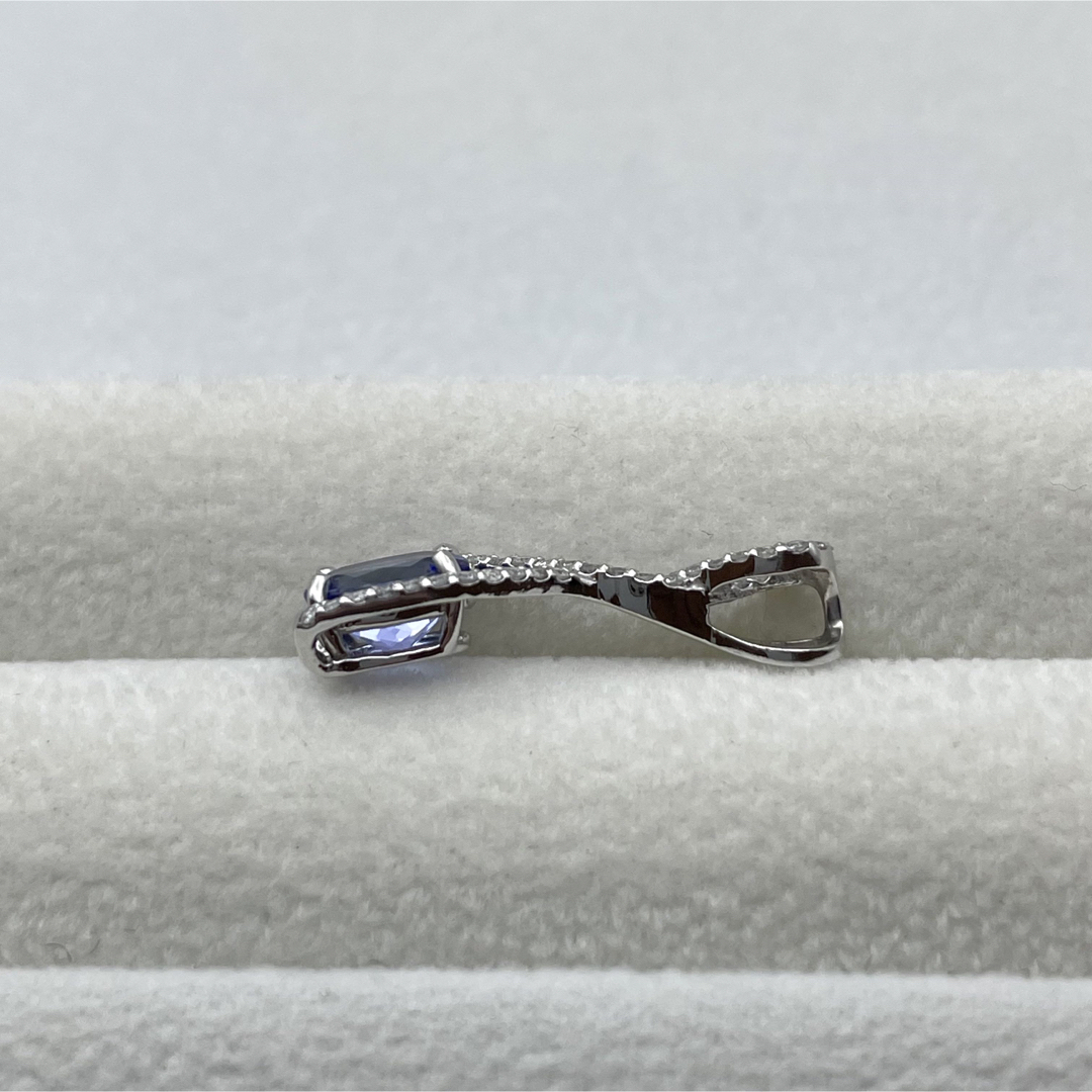 pt900 タンザナイト1.1ct ダイヤ0.26ct ペンダントトップ pt900 タンザナイト1.1ct ダイヤ0.26ct ペンダントトップ