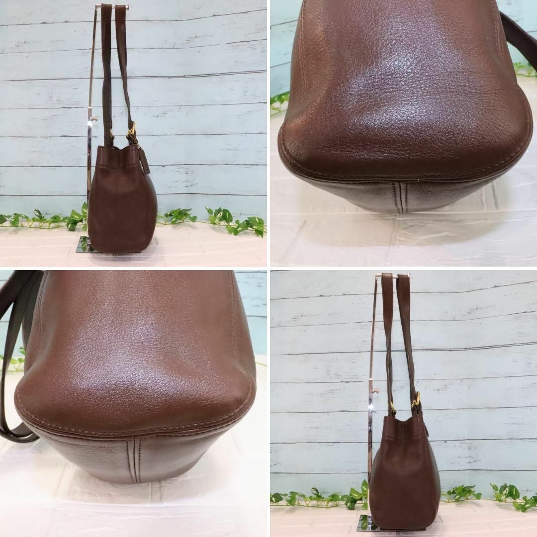 OLD COACH オールドコーチ トートバッグ ダークブラウン 本革 極上品 5