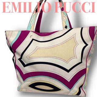 未使用☆EMILIO PUCCI(エミリオプッチ)キャンパストートバッグ