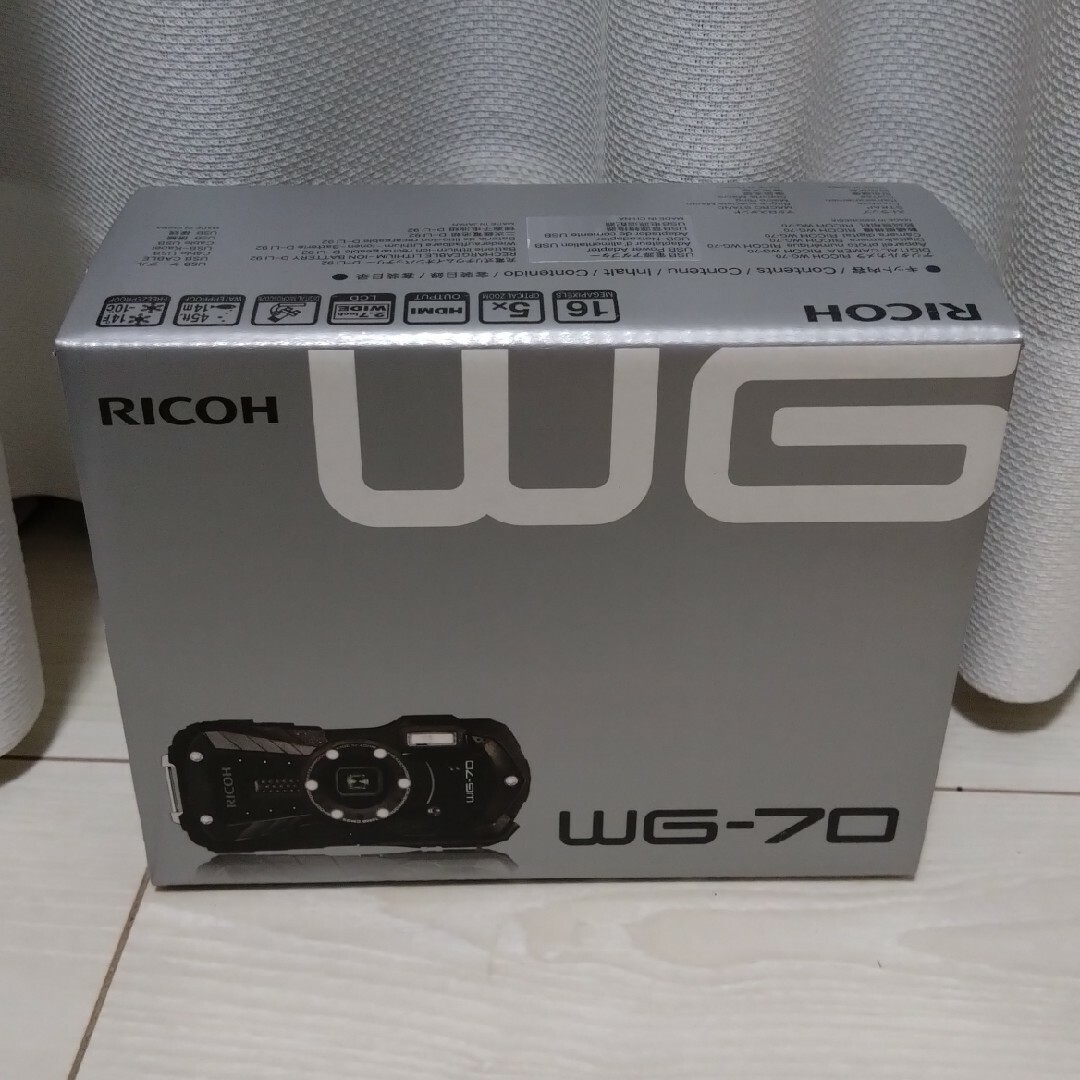 RICOH(リコー)のこよみ様専用【新品】RICOH リコー WG-70 ブラック スマホ/家電/カメラのカメラ(コンパクトデジタルカメラ)の商品写真