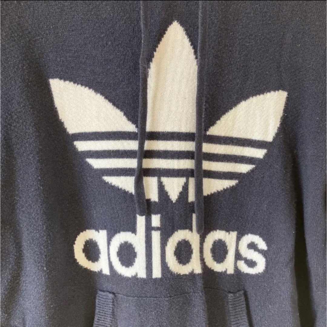 adidas(アディダス)のadidas トレフォイルコットン　ニットパーカー　メンズ　レディース メンズのトップス(パーカー)の商品写真