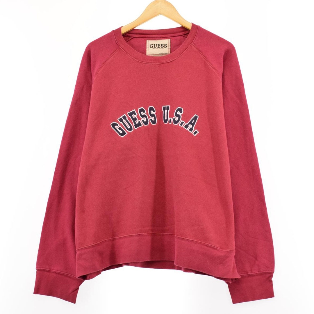 GUESS(ゲス)の古着 90年代 ゲス Guess ロゴスウェット トレーナー メンズXXXL ヴィンテージ /eaa353306 メンズのトップス(スウェット)の商品写真