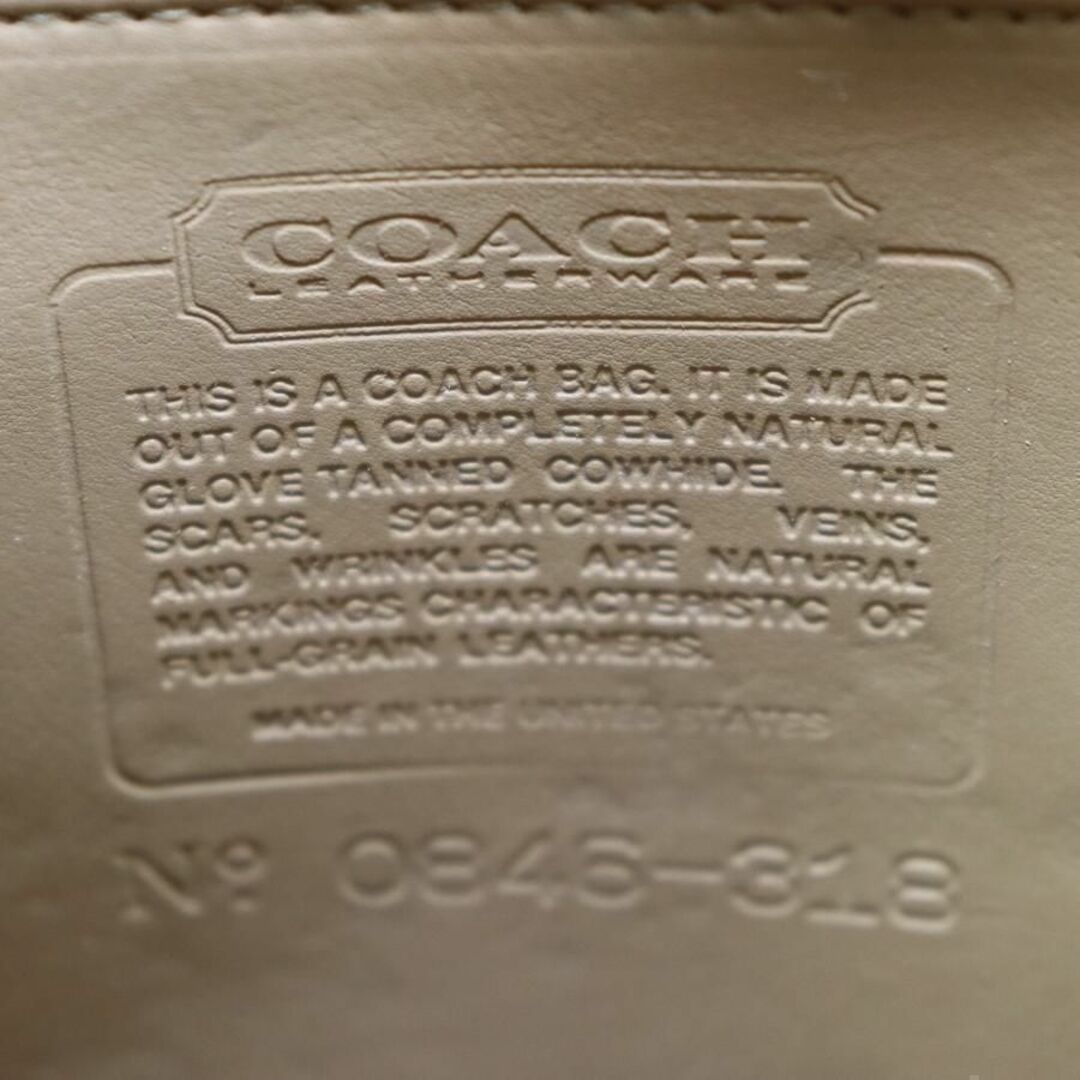 OLD COACH スクエア ショルダーバッグ ミルクティベージュ 法廷バッグ-