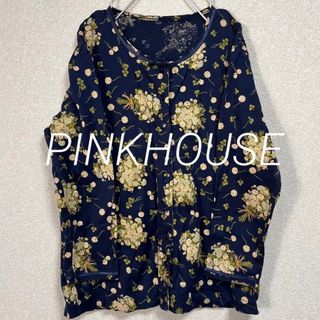 ピンクハウス(PINK HOUSE)の【古着】【USED】ピンクハウス 花柄 カーディガン(カーディガン)