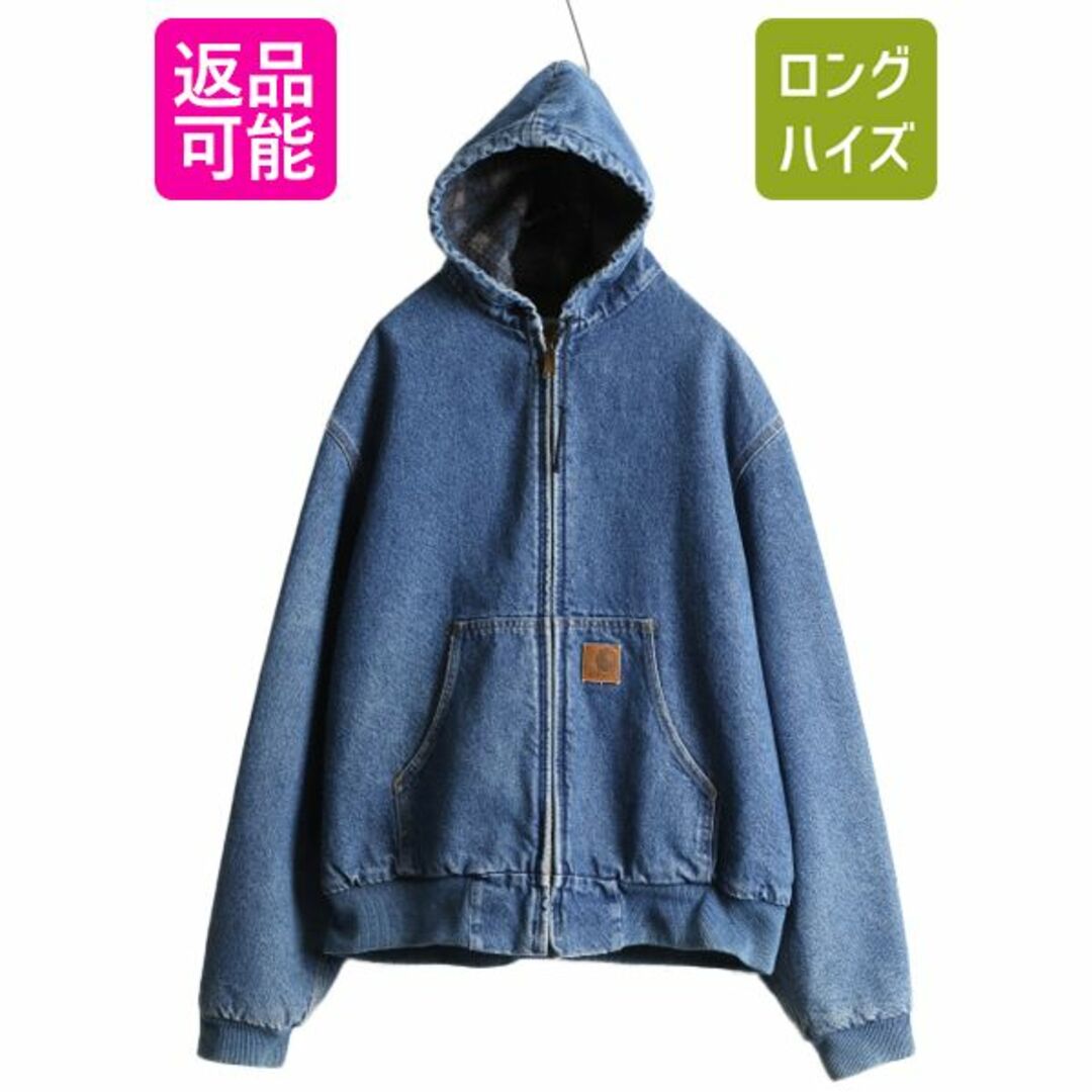 80s 90s カーハート デニム アクティブ ジャケット XL ブランケット