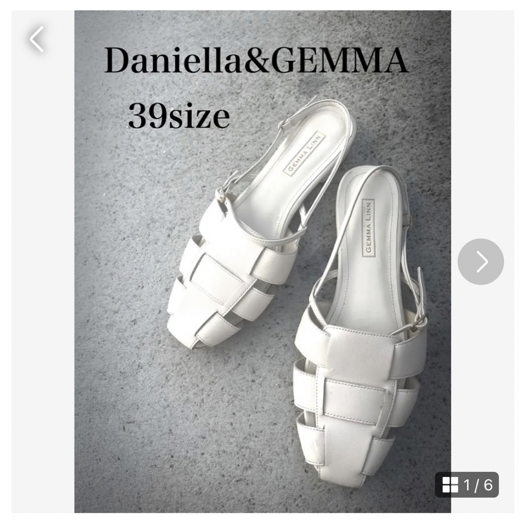 Daniella&GEMMA(ダニエラアンドジェマ)のDaniella&GEMMA 完売品　定価22000円　本革　グルカサンダル レディースの靴/シューズ(サンダル)の商品写真