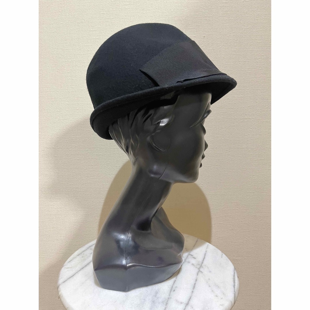 CA4LA(カシラ)の【新品】CA4LA カシラ レディース リボン ウール ハット 帽子 黒 レディースの帽子(ハット)の商品写真