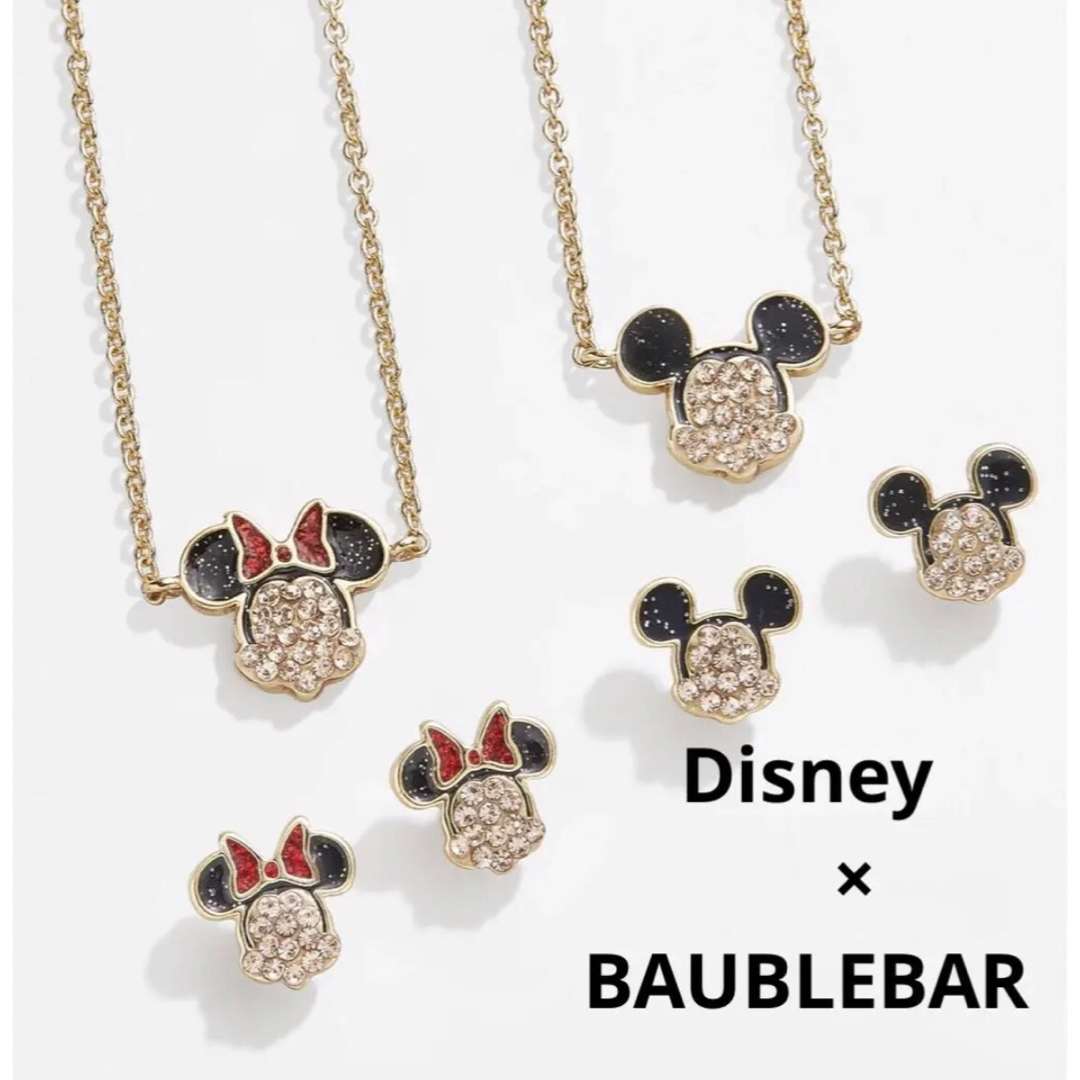 Disney(ディズニー)のDisney × BAUBLEBAR ミッキーミニー　ピアス＆ネックレスのセット メンズのアクセサリー(ピアス(両耳用))の商品写真