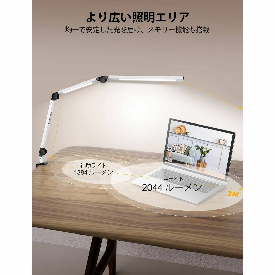 目に負担の少ないLEDライトの卓上スタンド