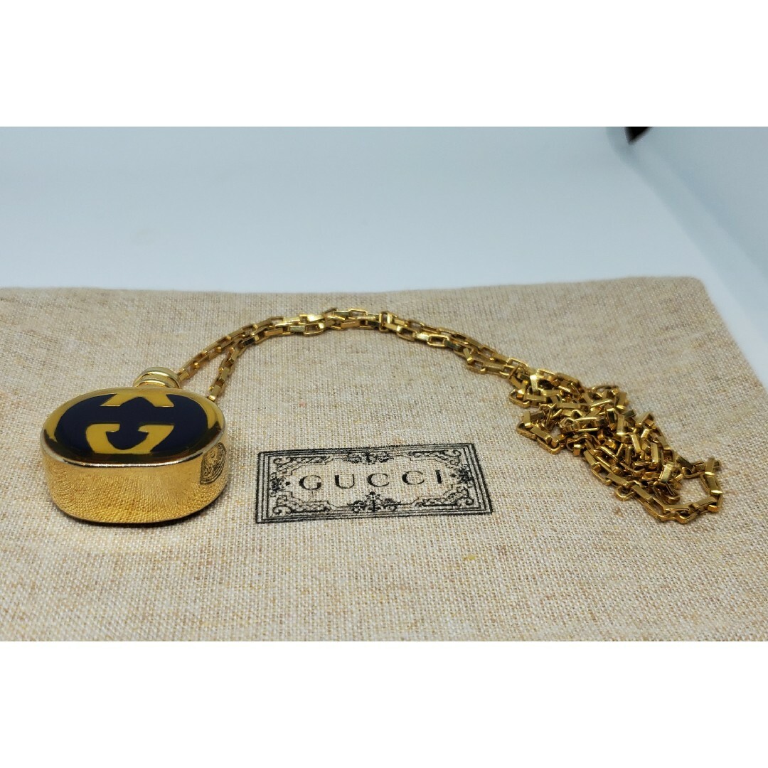 Gucci(グッチ)の【超レア廃盤美品】OLD GUCCI  香水ケース ロング ネックレス メンズのアクセサリー(ネックレス)の商品写真