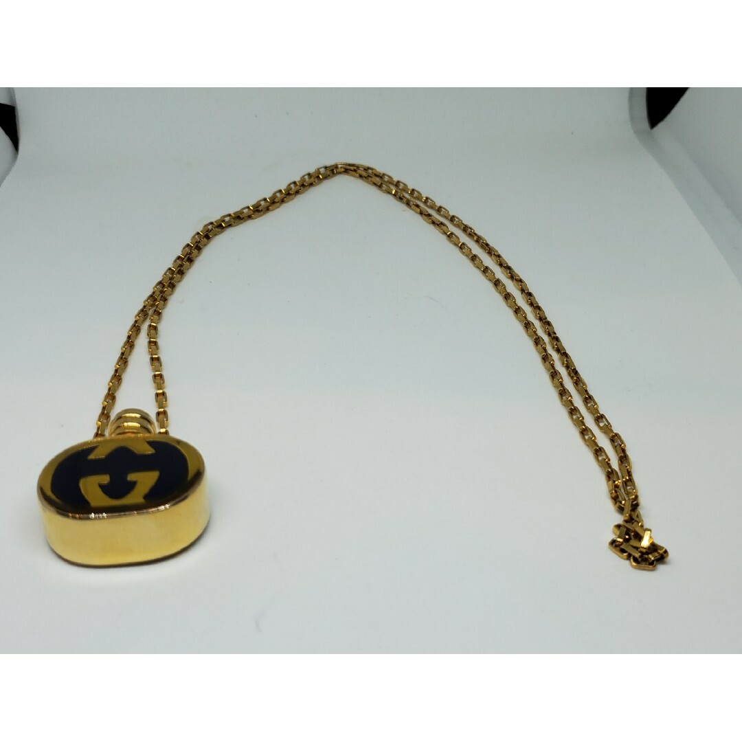 Gucci(グッチ)の【超レア廃盤美品】OLD GUCCI  香水ケース ロング ネックレス メンズのアクセサリー(ネックレス)の商品写真