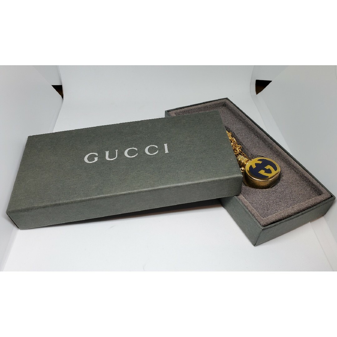 Gucci(グッチ)の【超レア廃盤美品】OLD GUCCI  香水ケース ロング ネックレス メンズのアクセサリー(ネックレス)の商品写真