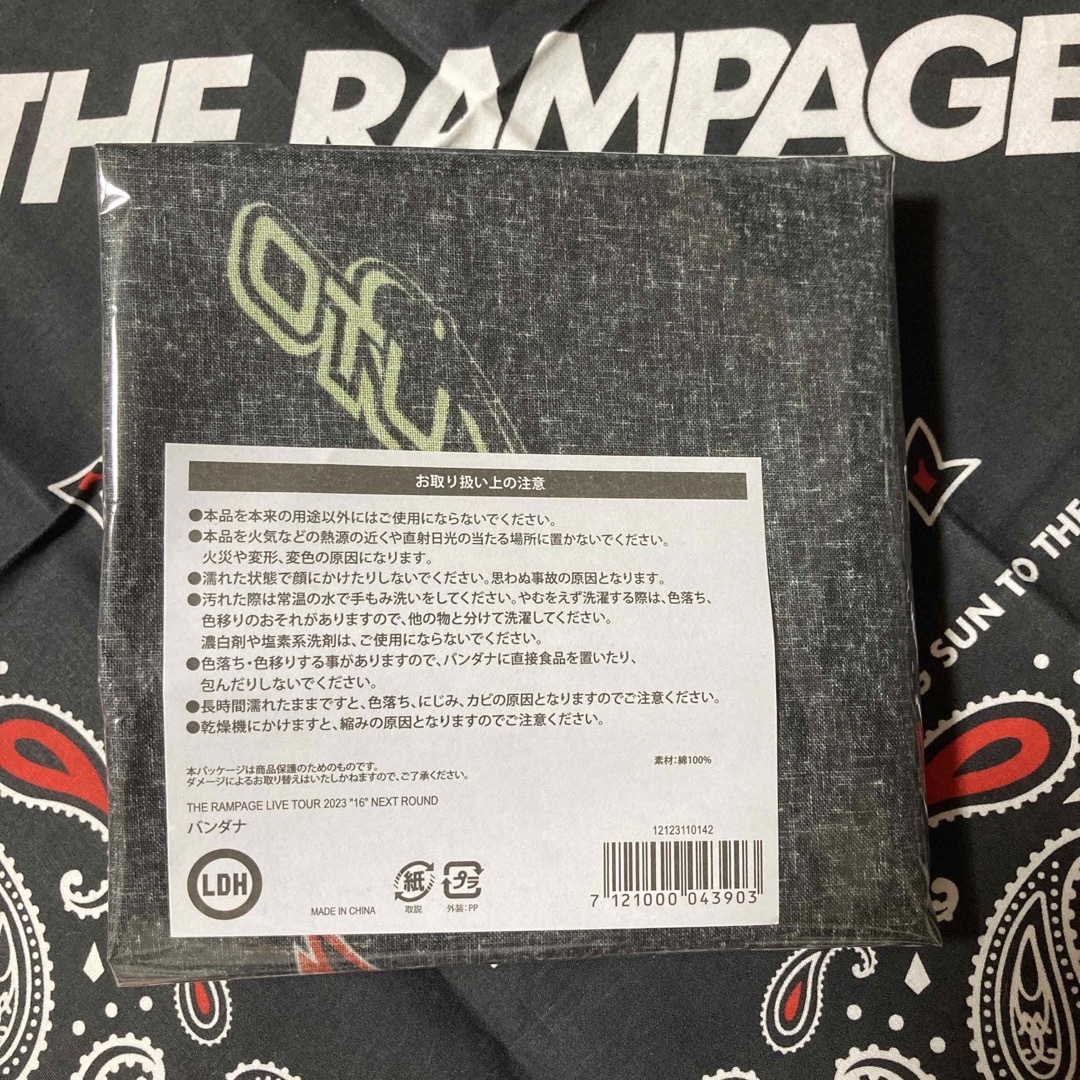 THE RAMPAGE(ザランページ)のTHE RAMPAGE バンダナ エンタメ/ホビーのタレントグッズ(ミュージシャン)の商品写真