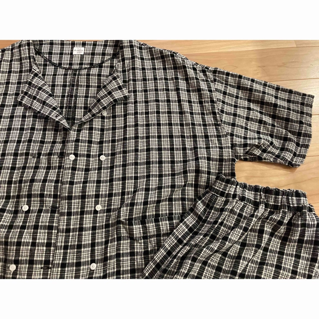 chambre de charme チェック セットアップ シャツ パンツ