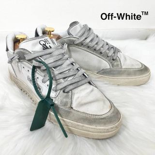 オフホワイト(OFF-WHITE)のOFF-WHITE オフホワイト lowカット スニーカー ダメージ加工(スニーカー)