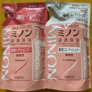 ミノン(MINON)のミノン 薬用ヘアシャンプー  コンディショナー詰め替え 380ml (シャンプー/コンディショナーセット)