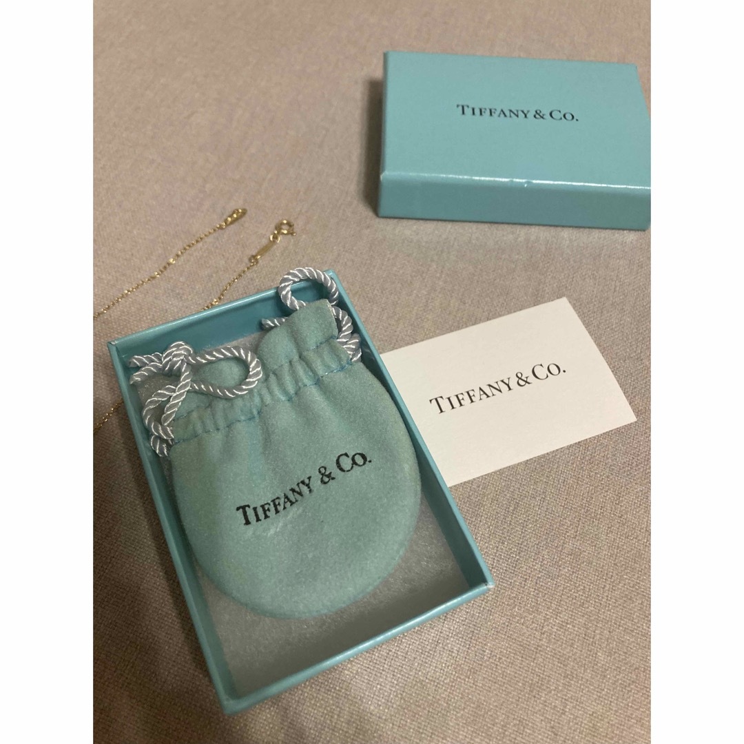 Tiffany ダブルループネックレス　ティファニー　k18 18k