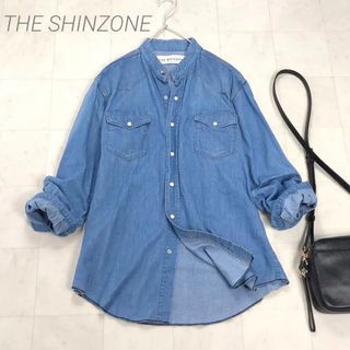 シンゾーン(Shinzone)のTHE SHINZONE★訳あり★ デニムバンドカラーシャツ(シャツ/ブラウス(長袖/七分))