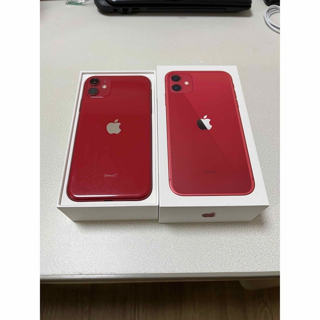 美品　iPhone11 64GB simフリー　レッド　赤