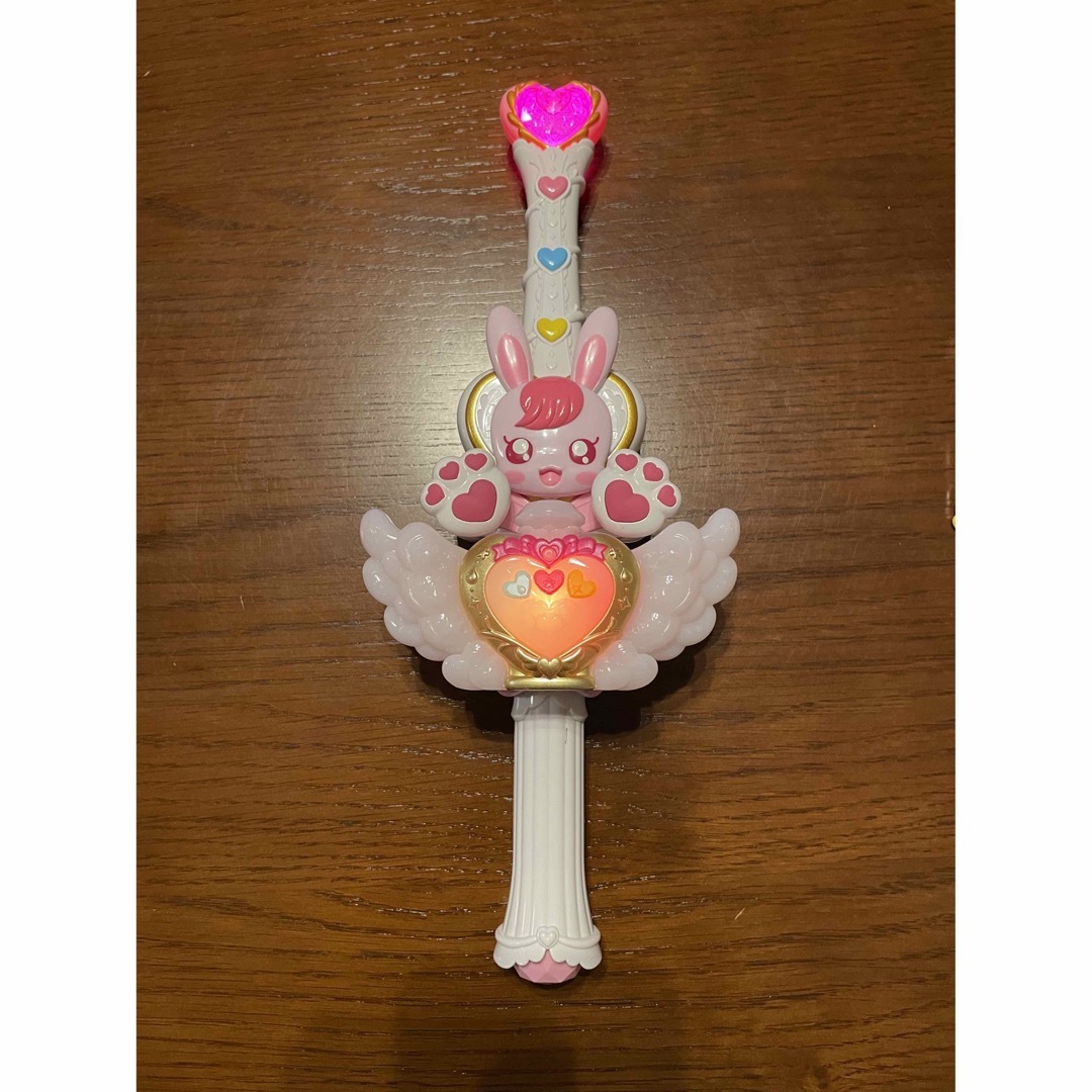 BANDAI(バンダイ)のプリキュアステッキ　変身ヒーリングステッキDX＆ミラクルヒーリングボトル エンタメ/ホビーのおもちゃ/ぬいぐるみ(キャラクターグッズ)の商品写真