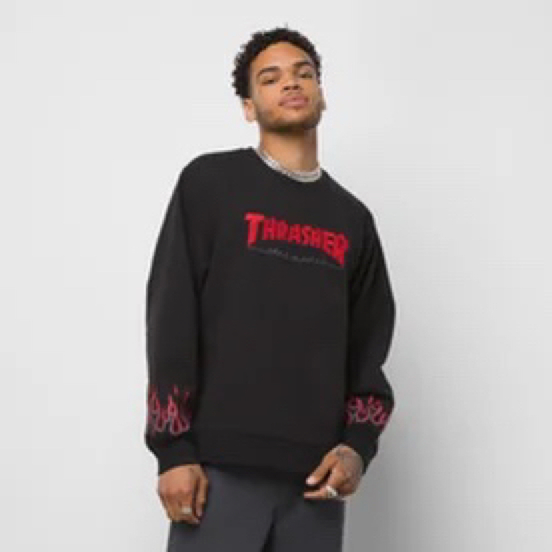 90s THRASHER フレイムロゴ スウェット hanes