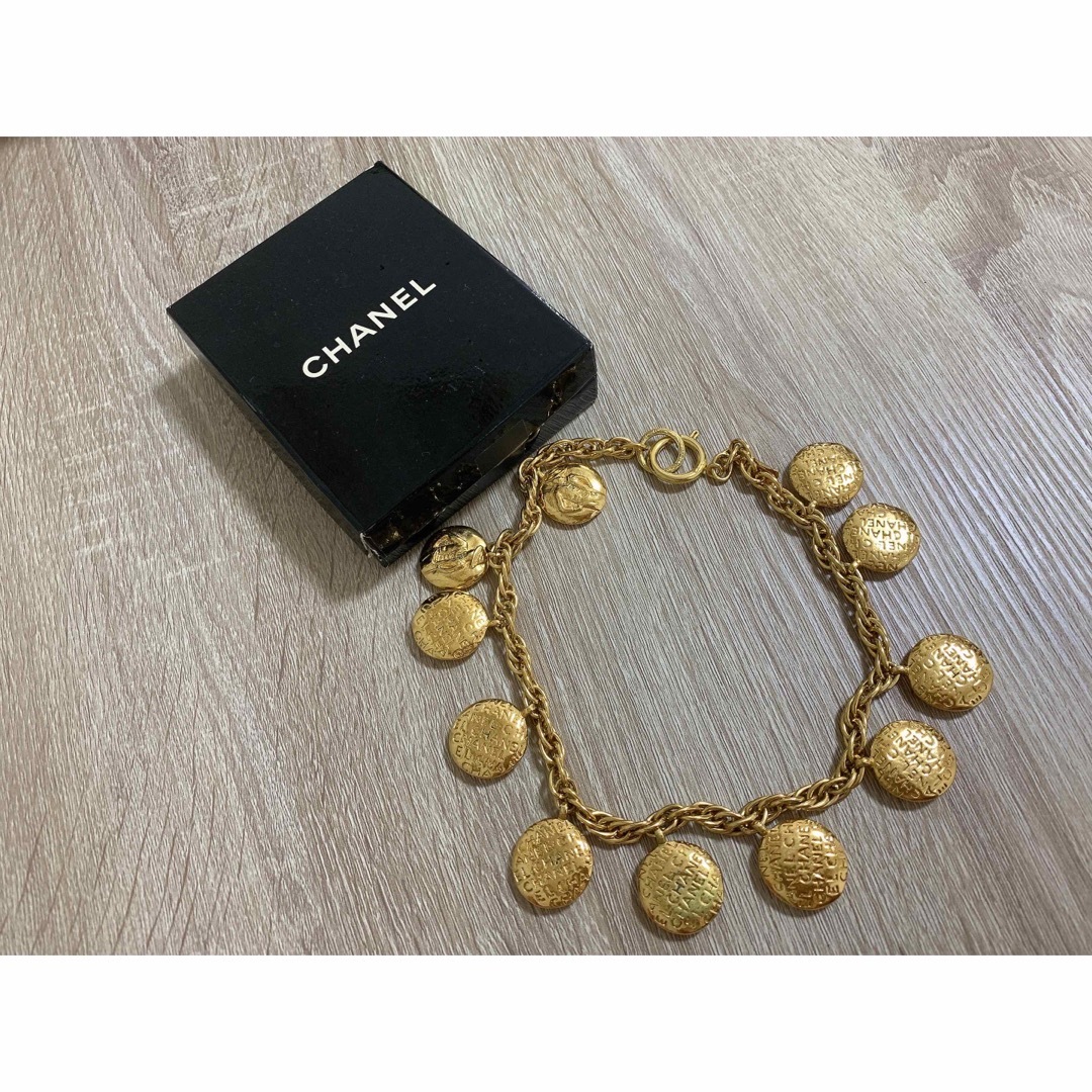 CHANEL シャネル ヴィンテージ コインモチーフチェーンネックレス