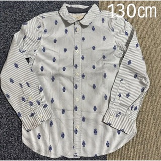 エイチアンドエム(H&M)のシャツ 長袖 ロボット 130㎝ H&M キッズ(Tシャツ/カットソー)