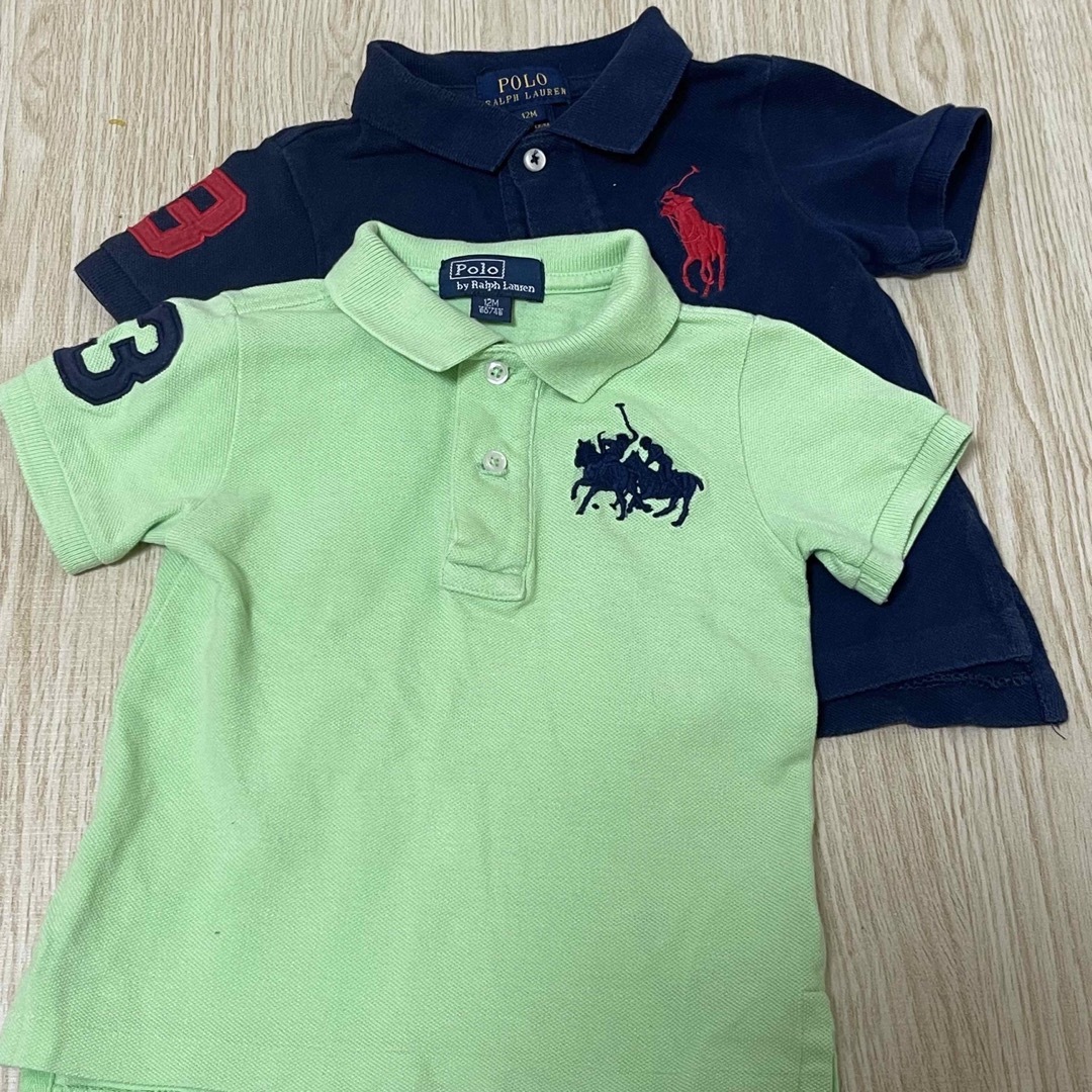 POLO RALPH LAUREN(ポロラルフローレン)のポロラルフローレン ポロシャツ 12M(80cm) 2点セット キッズ/ベビー/マタニティのベビー服(~85cm)(Ｔシャツ)の商品写真