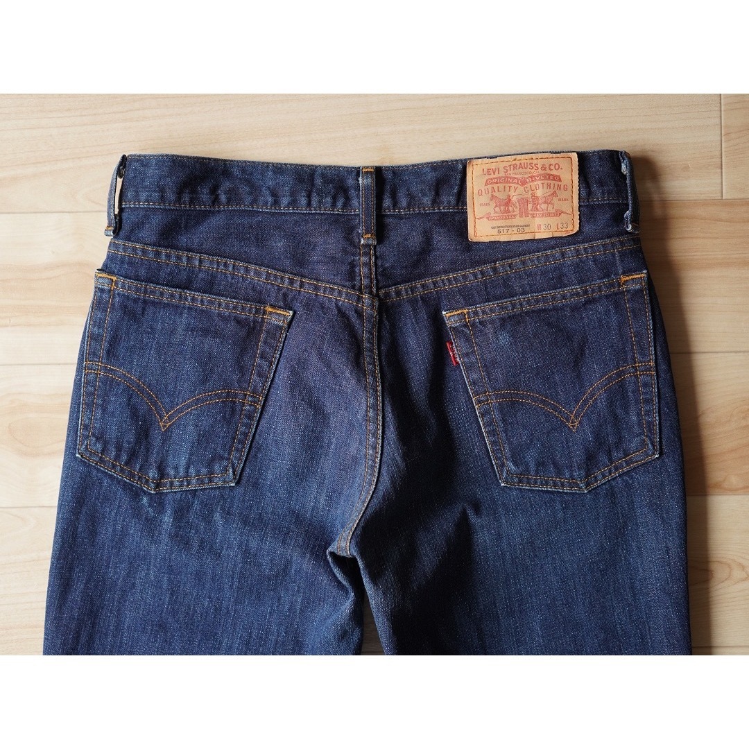 00s 古着 Levi's 517 フレアデニム ブーツカット w30 日本製